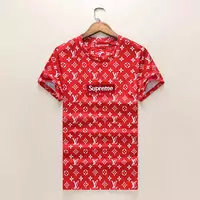 supreme t-shirt france gift broderie supreme logo